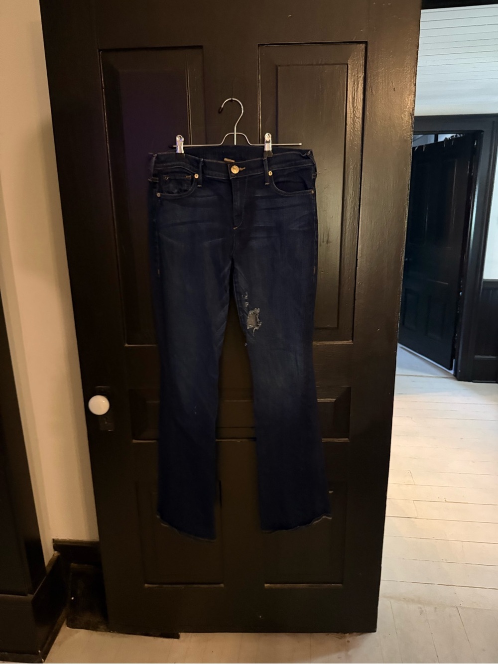 True Religion Women’s Dark Indigo Flare Jeans